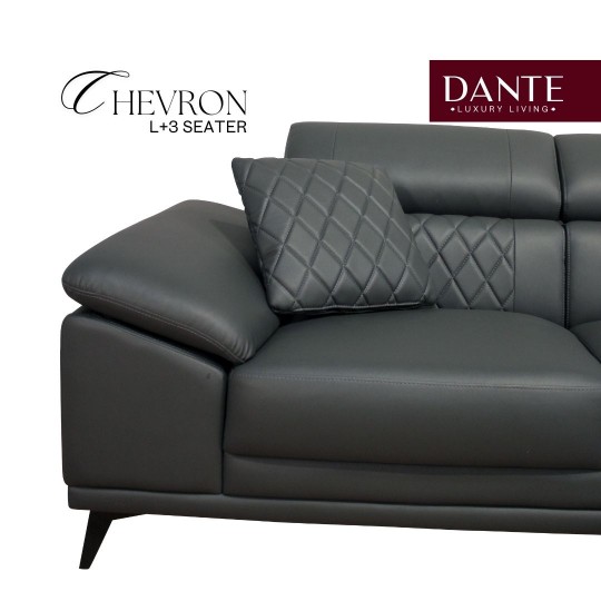 L-CHEVRON Sofa L - 3+Santai - Dante Living